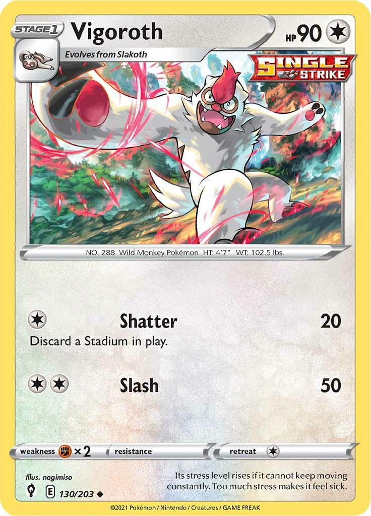 Vigoroth (130/203) [Sword & Shield: Evolving Skies] | Shuffle n Cut Hobbies & Games