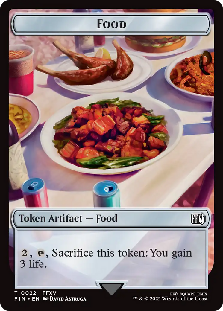 Hero (0002) // Food Double-Sided Token [FINAL FANTASY Tokens] | Shuffle n Cut Hobbies & Games