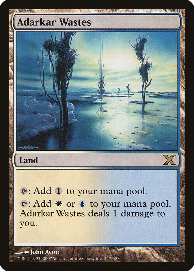 Adarkar Wastes [Tenth Edition] | Shuffle n Cut Hobbies & Games