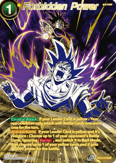 Forbidden Power (SPR) (BT15-119) [Saiyan Showdown] | Shuffle n Cut Hobbies & Games