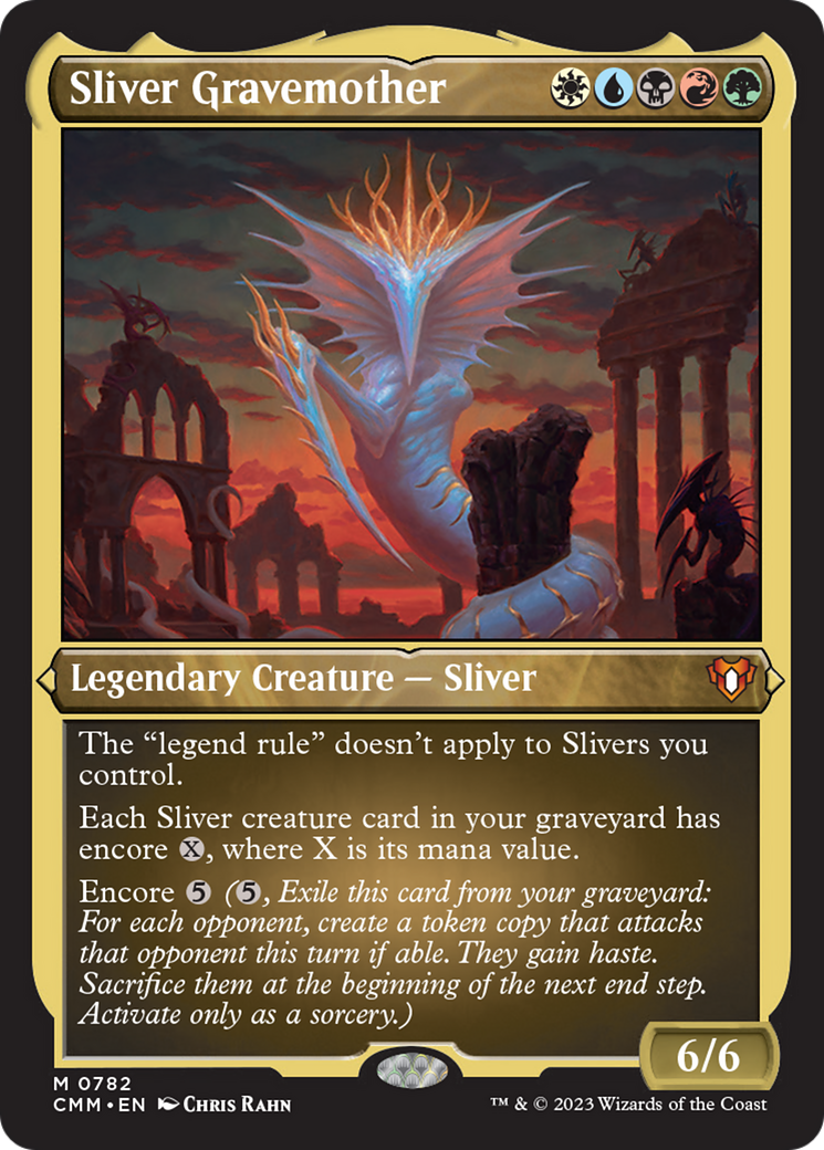 Sliver Gravemother (Display Commander) (Foil Etched) [Commander Masters] | Shuffle n Cut Hobbies & Games