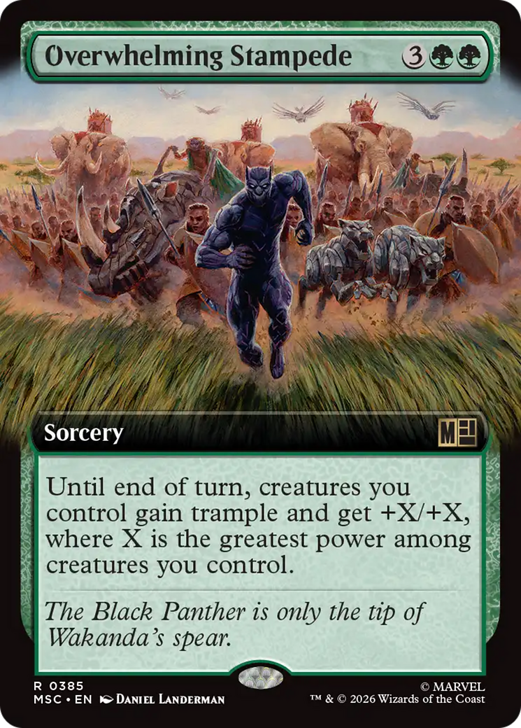Overwhelming Stampede (Extended Art) [Marvel Super Heroes Commander] | Shuffle n Cut Hobbies & Games