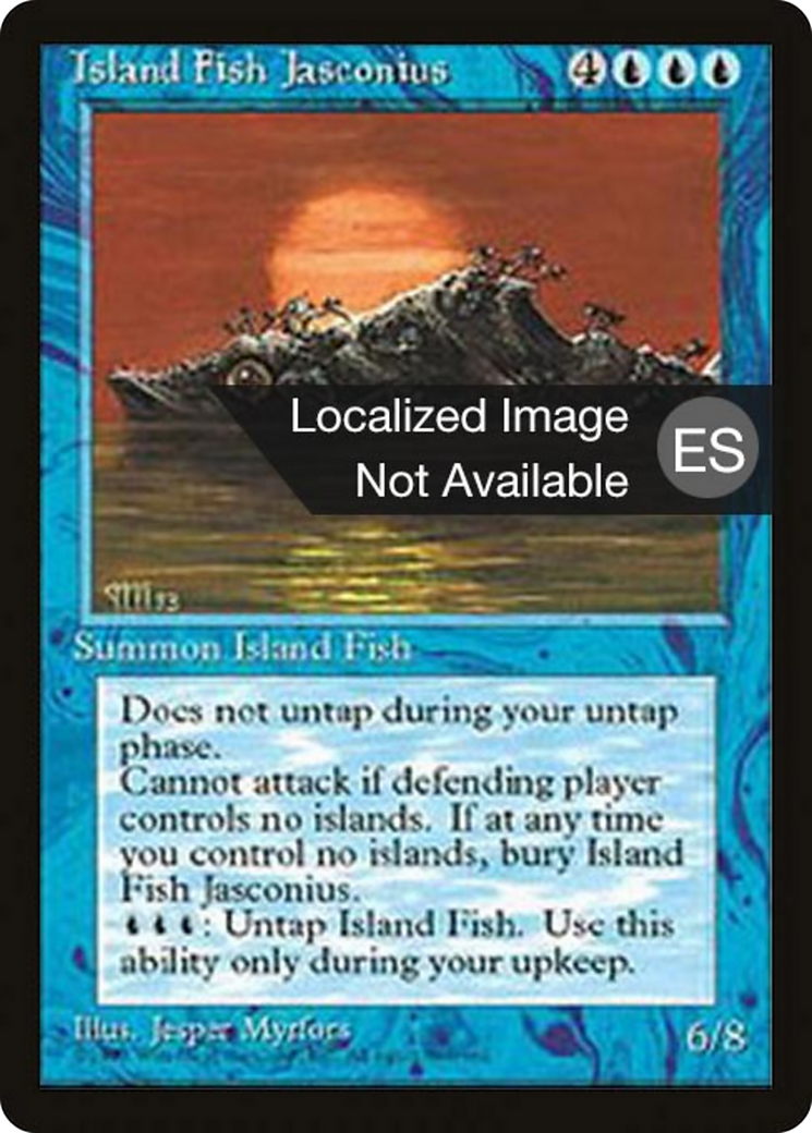Island Fish Jasconius [Fourth Edition Foreign Black Border] | Shuffle n Cut Hobbies & Games