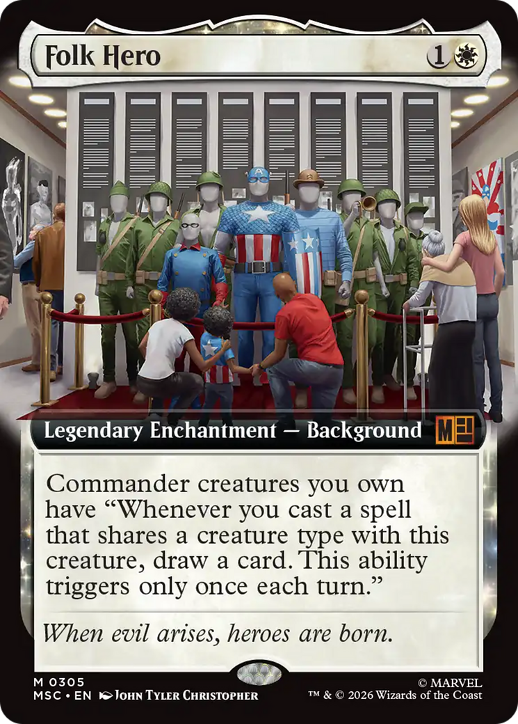 Folk Hero (Extended Art) [Marvel Super Heroes Commander] | Shuffle n Cut Hobbies & Games