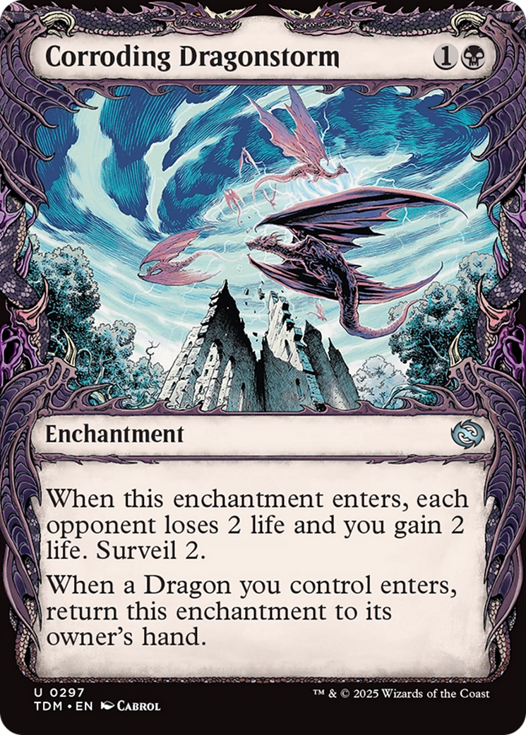 Corroding Dragonstorm (Showcase) [Tarkir: Dragonstorm] | Shuffle n Cut Hobbies & Games