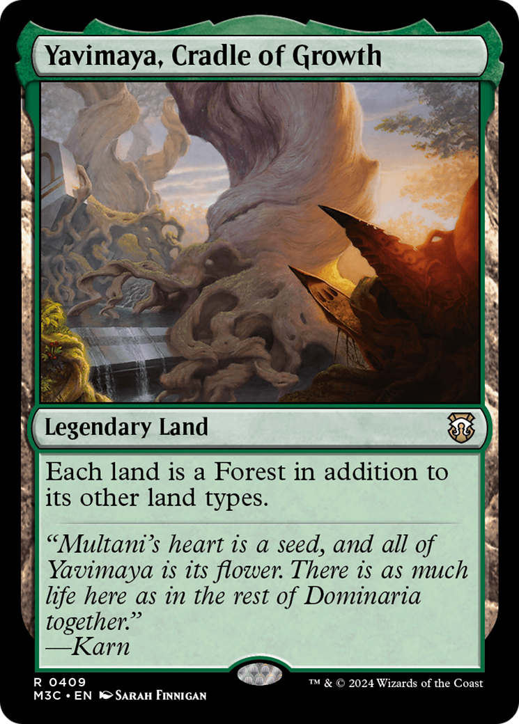 Yavimaya, Cradle of Growth (Ripple Foil) [Modern Horizons 3 Commander] | Shuffle n Cut Hobbies & Games