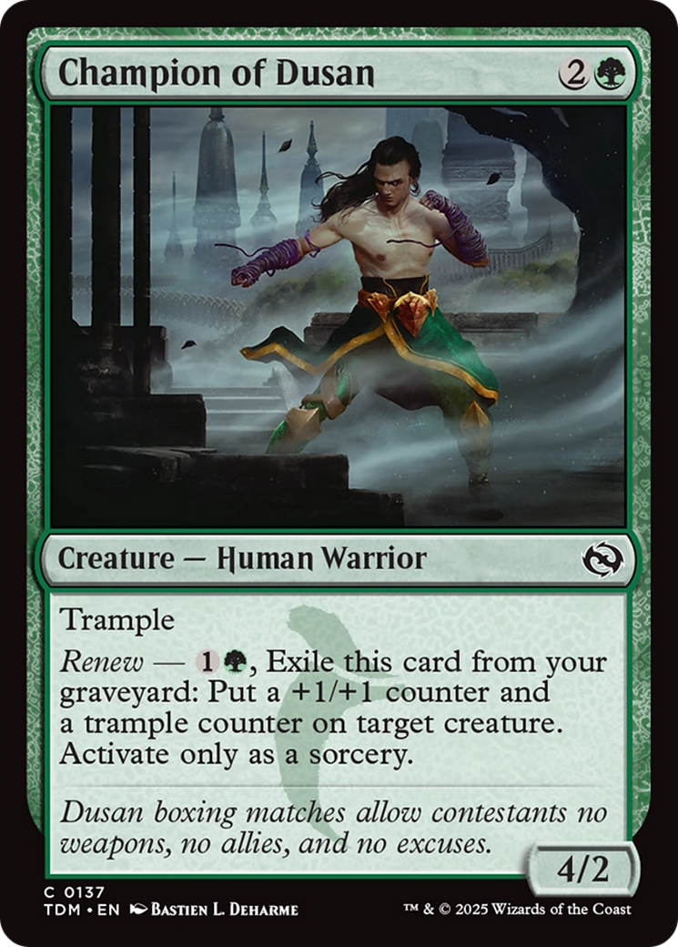 Champion of Dusan [Tarkir: Dragonstorm] | Shuffle n Cut Hobbies & Games