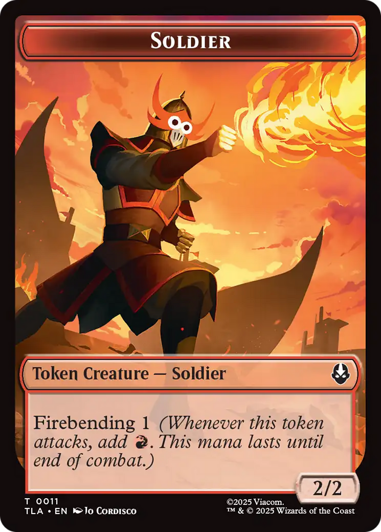 Ally (0006) // Soldier (0002) Double-Sided Token [Avatar: The Last Airbender Tokens] | Shuffle n Cut Hobbies & Games