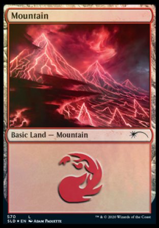 Mountain (Lightning) (570) [Secret Lair Drop Promos] | Shuffle n Cut Hobbies & Games