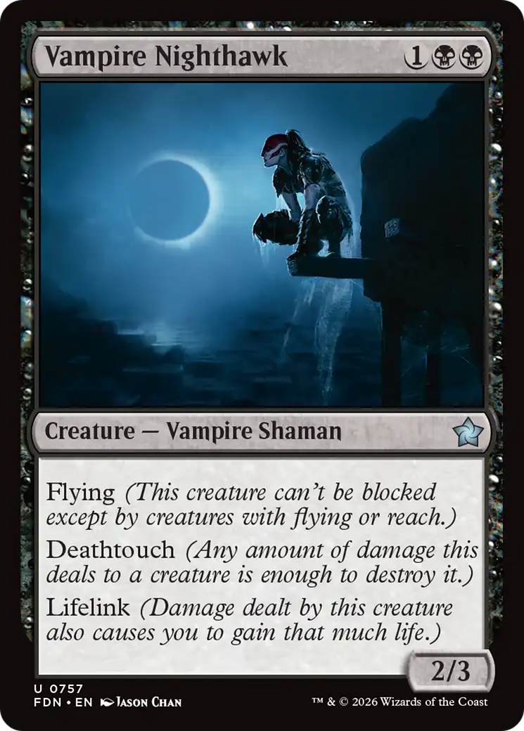 Vampire Nighthawk (0757) [Foundations] | Shuffle n Cut Hobbies & Games
