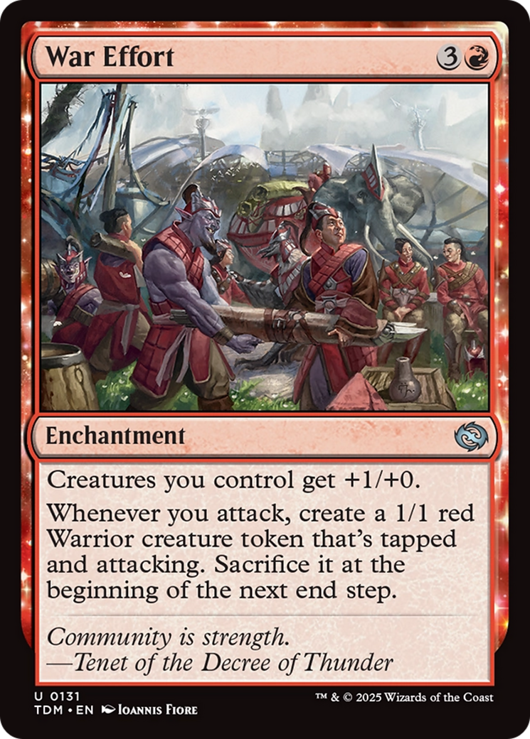 War Effort [Tarkir: Dragonstorm] | Shuffle n Cut Hobbies & Games