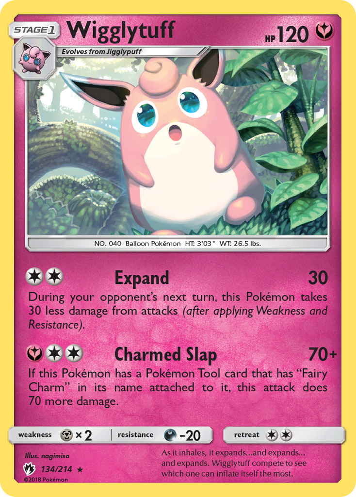 Wigglytuff (134/214) [Sun & Moon: Lost Thunder] | Shuffle n Cut Hobbies & Games