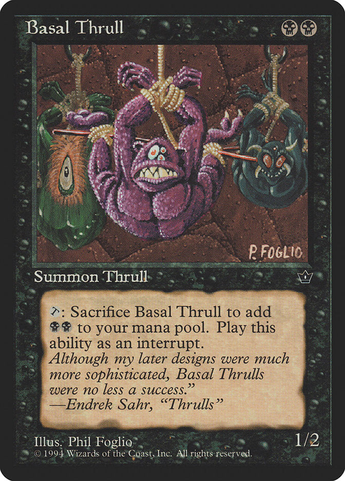 Basal Thrull (Phil Foglio) [Fallen Empires] | Shuffle n Cut Hobbies & Games