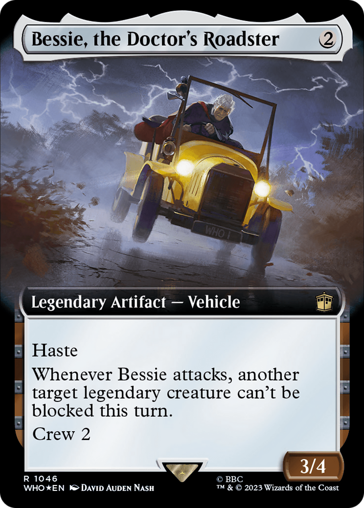 Bessie, the Doctor's Roadster (Extended Art) (Surge Foil) [Doctor Who] | Shuffle n Cut Hobbies & Games