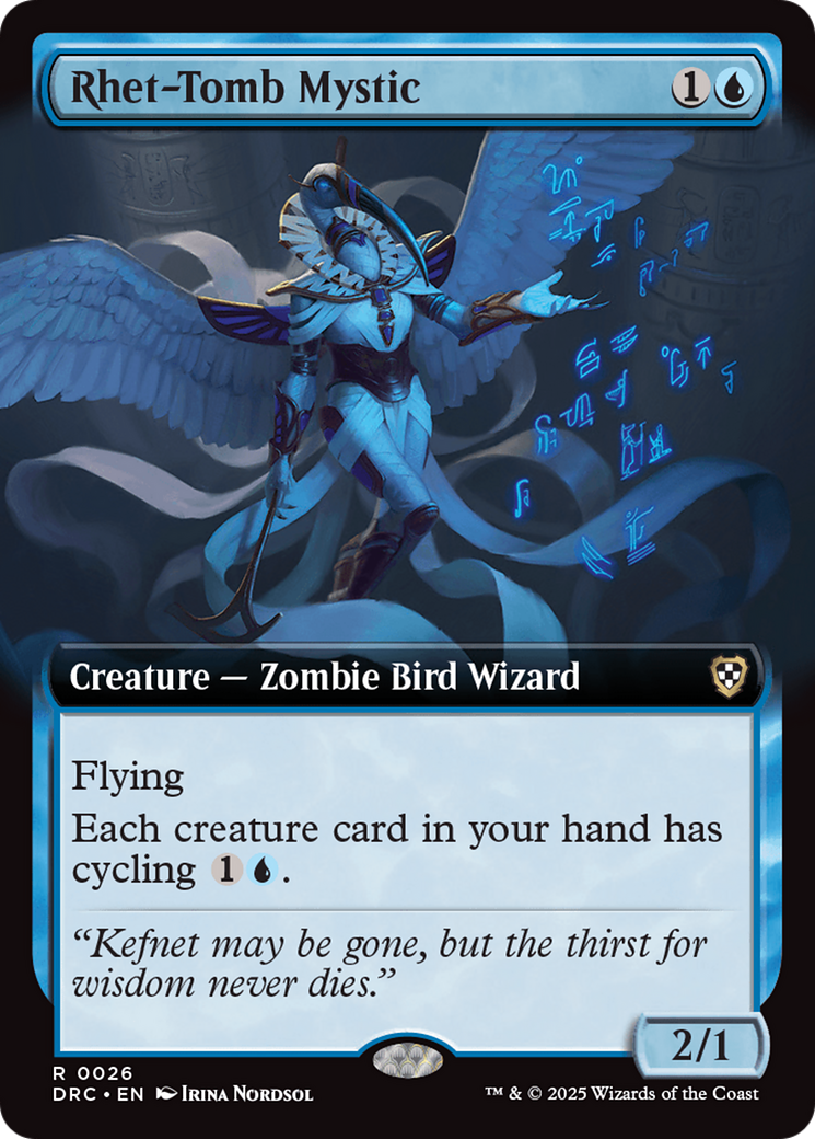 Rhet-Tomb Mystic (Extended Art) [Aetherdrift Commander] | Shuffle n Cut Hobbies & Games