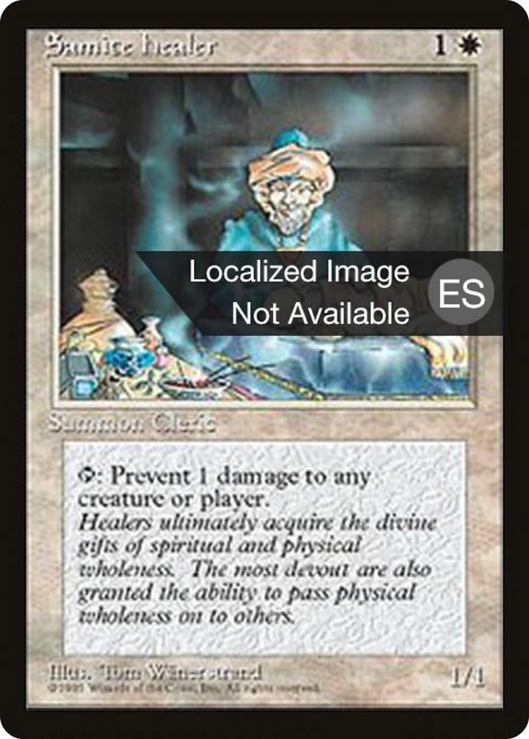 Samite Healer [Fourth Edition Foreign Black Border] | Shuffle n Cut Hobbies & Games