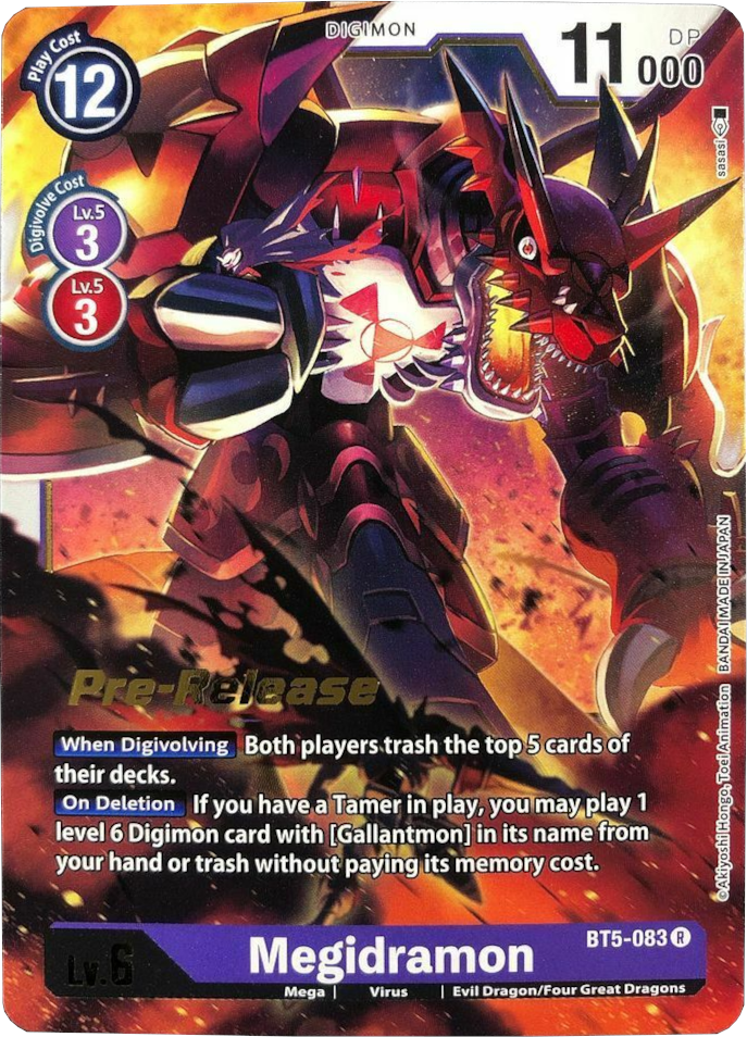 Megidramon [BT5-083] [Battle of Omni Pre-Release Promos] | Shuffle n Cut Hobbies & Games