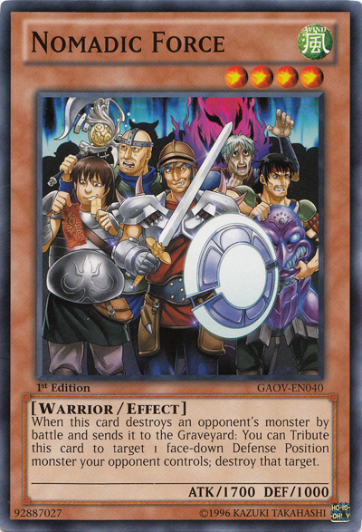 Nomadic Force [GAOV-EN040] Common | Shuffle n Cut Hobbies & Games