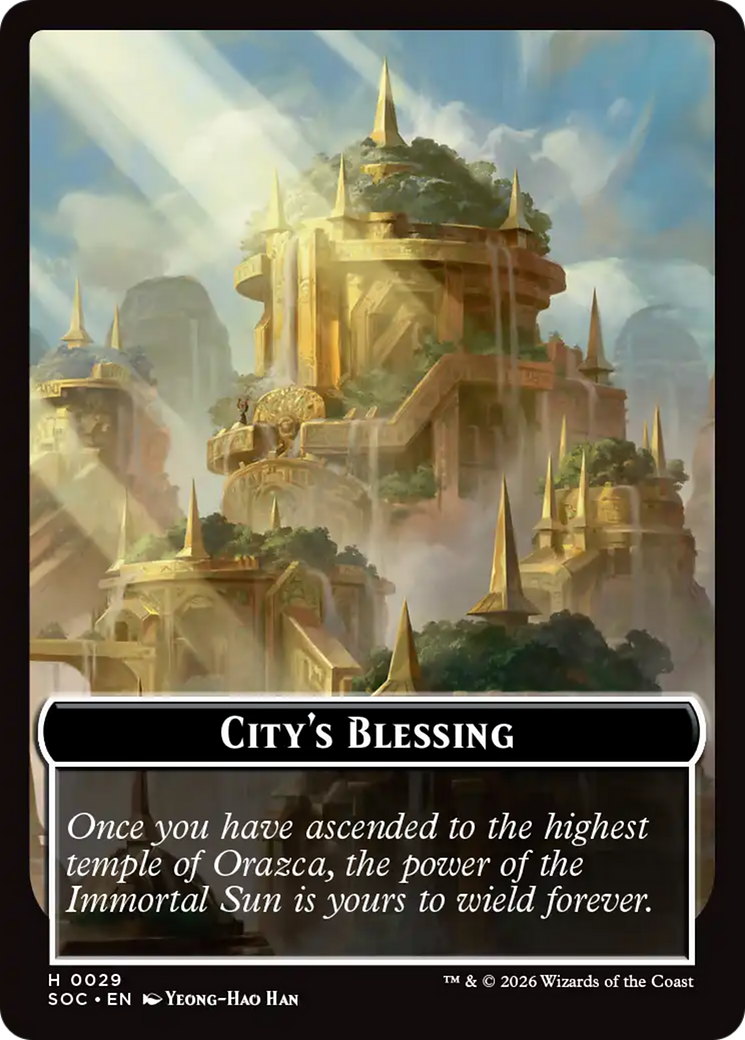 Food // City's Blessing Double-Sided Token [Secrets of Strixhaven Commander Tokens] | Shuffle n Cut Hobbies & Games