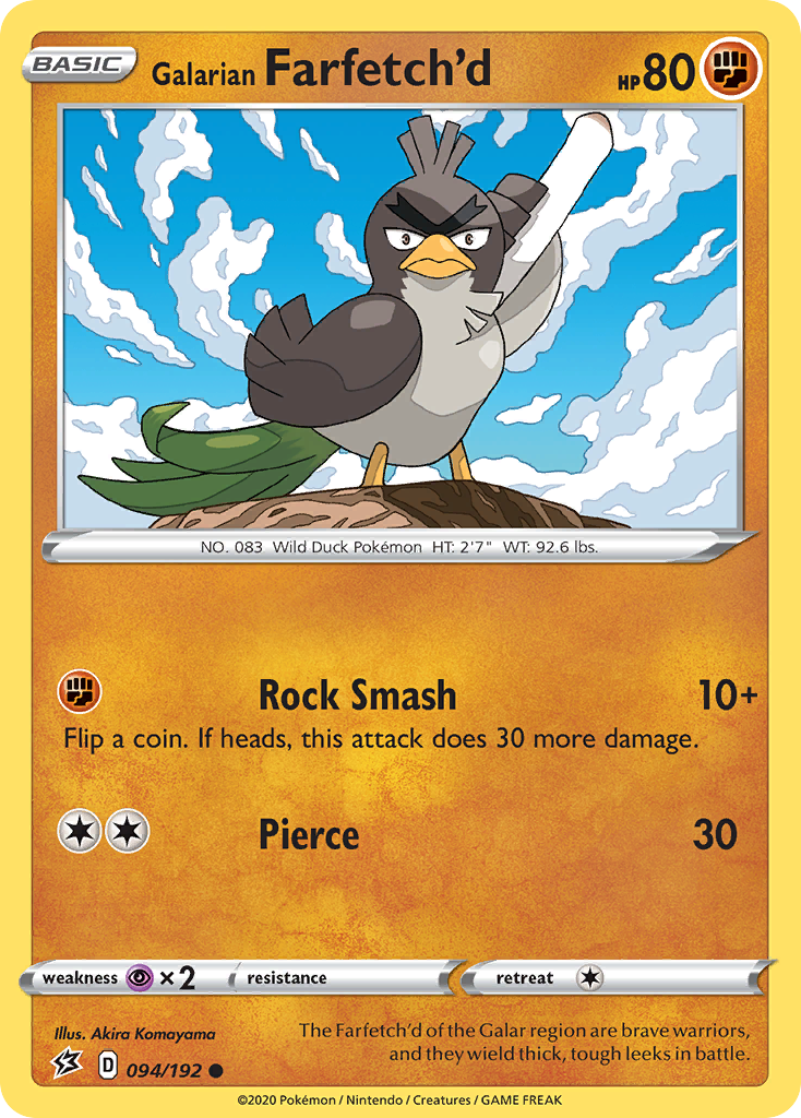 Galarian Farfetch'd (094/192) [Sword & Shield: Rebel Clash] | Shuffle n Cut Hobbies & Games