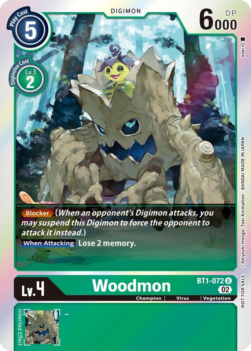 Woodmon [BT1-072] (Official Tournament Pack Vol. 6) [Release Special Booster Promos] | Shuffle n Cut Hobbies & Games