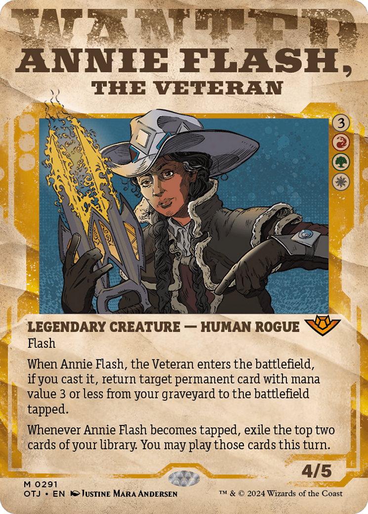 Annie Flash, the Veteran (Showcase) [Outlaws of Thunder Junction] | Shuffle n Cut Hobbies & Games
