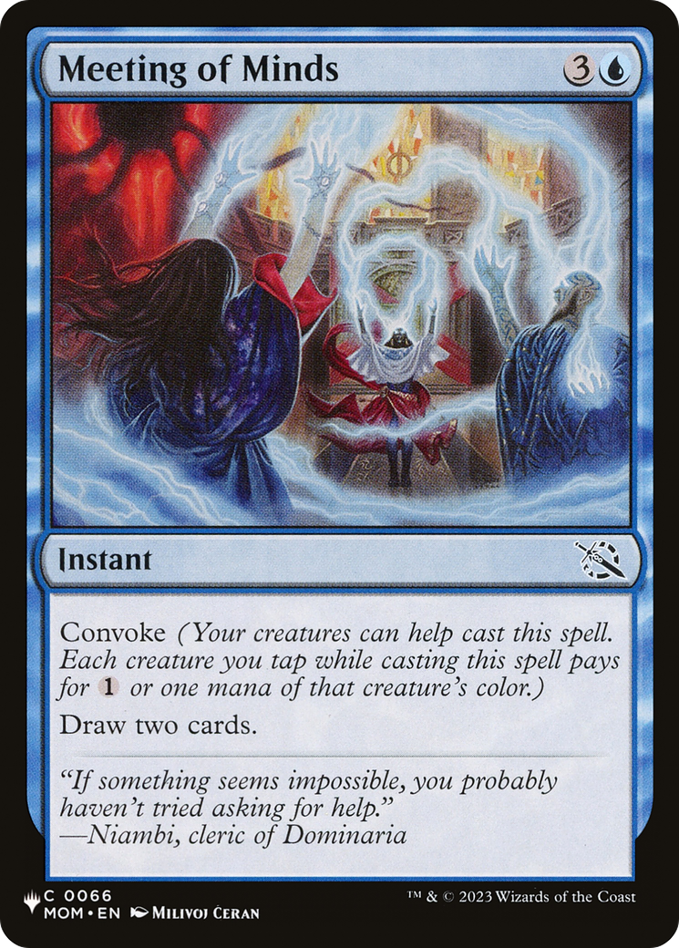 Meeting of Minds [The List] | Shuffle n Cut Hobbies & Games