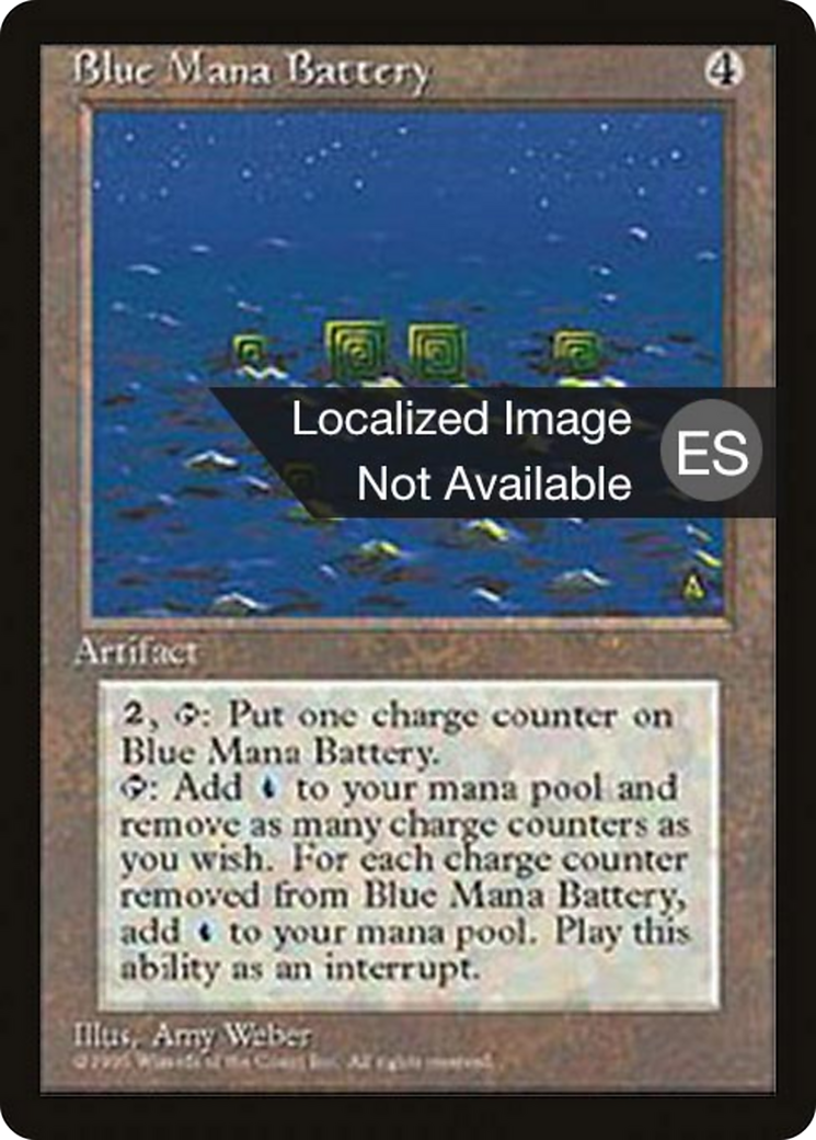 Blue Mana Battery [Fourth Edition Foreign Black Border] | Shuffle n Cut Hobbies & Games