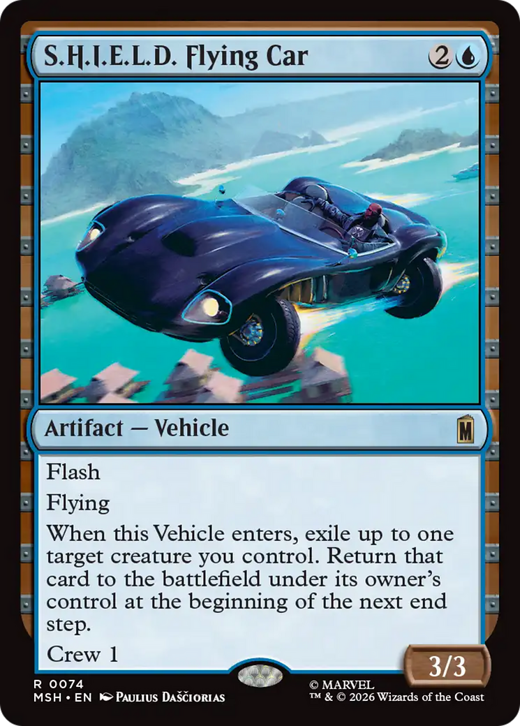 S.H.I.E.L.D. Flying Car [Marvel Super Heroes] | Shuffle n Cut Hobbies & Games