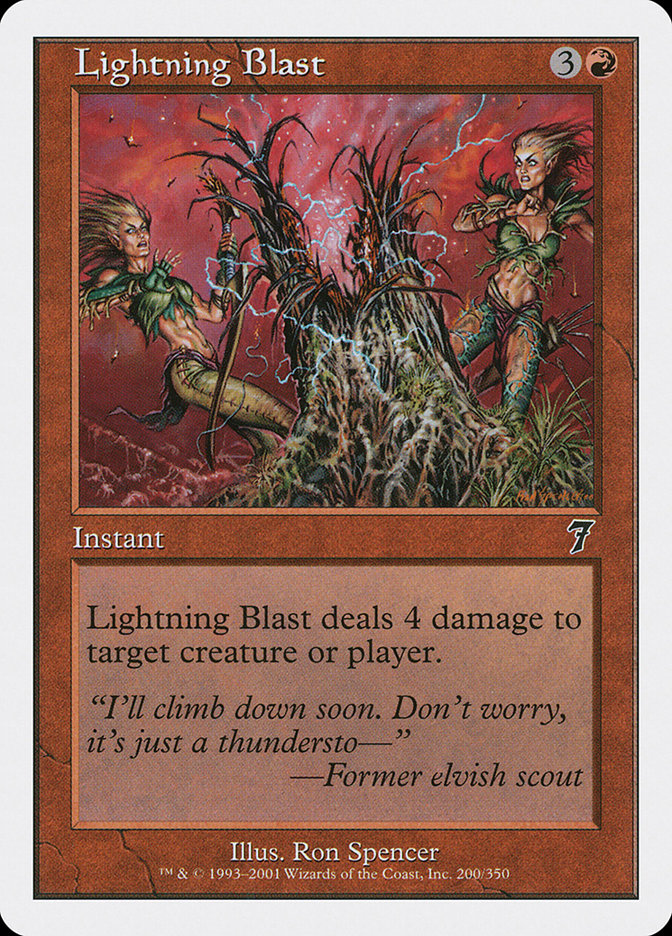 Lightning Blast [Seventh Edition] | Shuffle n Cut Hobbies & Games