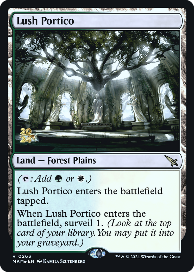 Lush Portico [Murders at Karlov Manor Prerelease Promos] | Shuffle n Cut Hobbies & Games