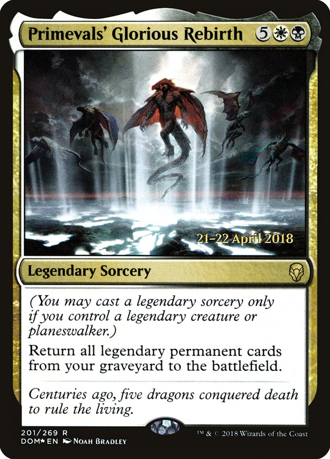 Primevals' Glorious Rebirth [Dominaria Prerelease Promos] | Shuffle n Cut Hobbies & Games