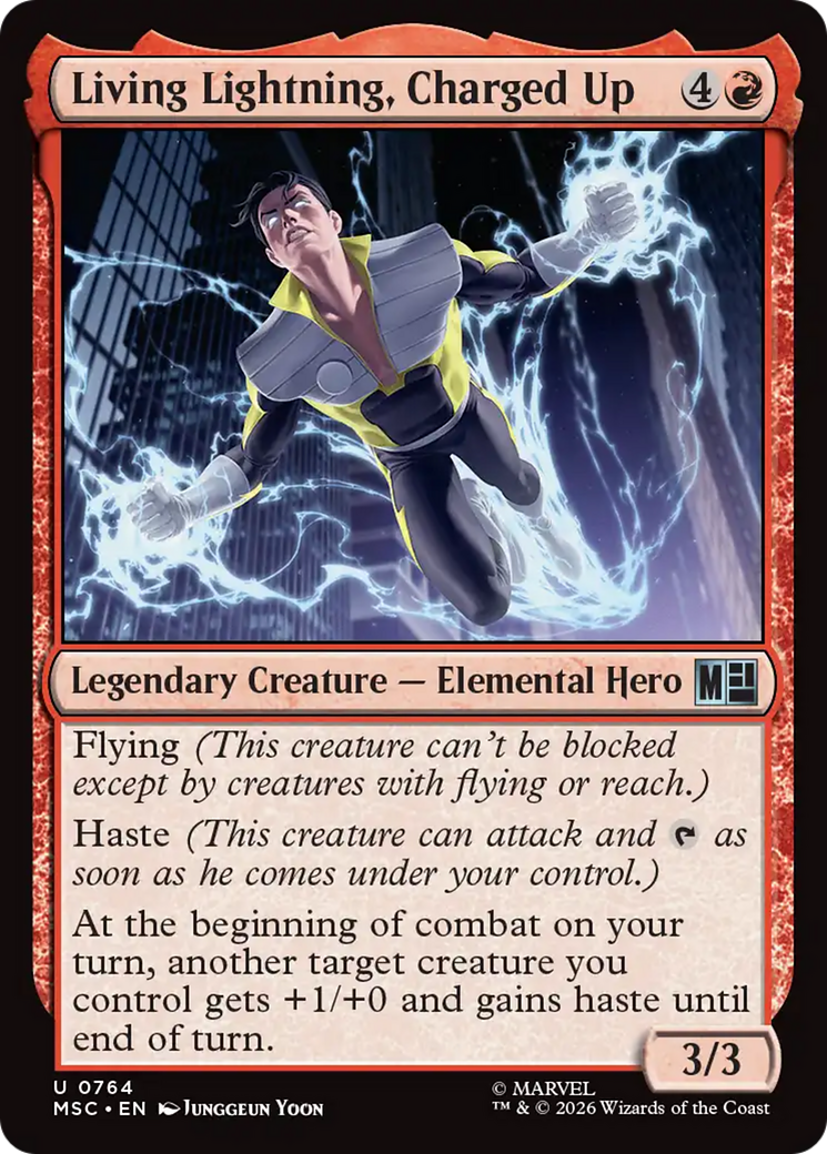 Living Lightning, Charged Up [Marvel Super Heroes Commander] | Shuffle n Cut Hobbies & Games