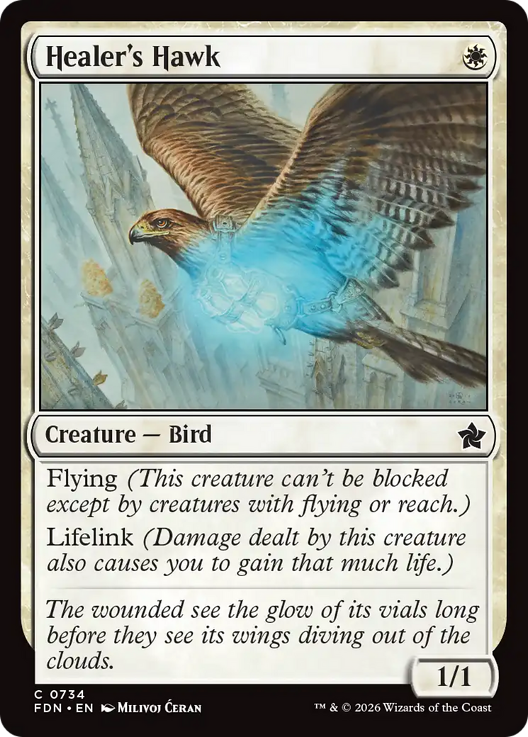 Healer's Hawk (0734) [Foundations] | Shuffle n Cut Hobbies & Games