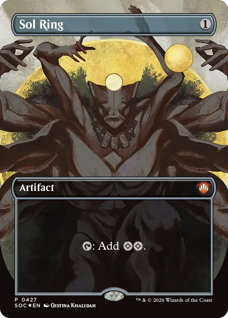 Sol Ring (Borderless) [Secrets of Strixhaven Commander] | Shuffle n Cut Hobbies & Games