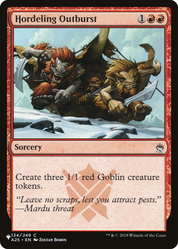 Hordeling Outburst [The List] | Shuffle n Cut Hobbies & Games
