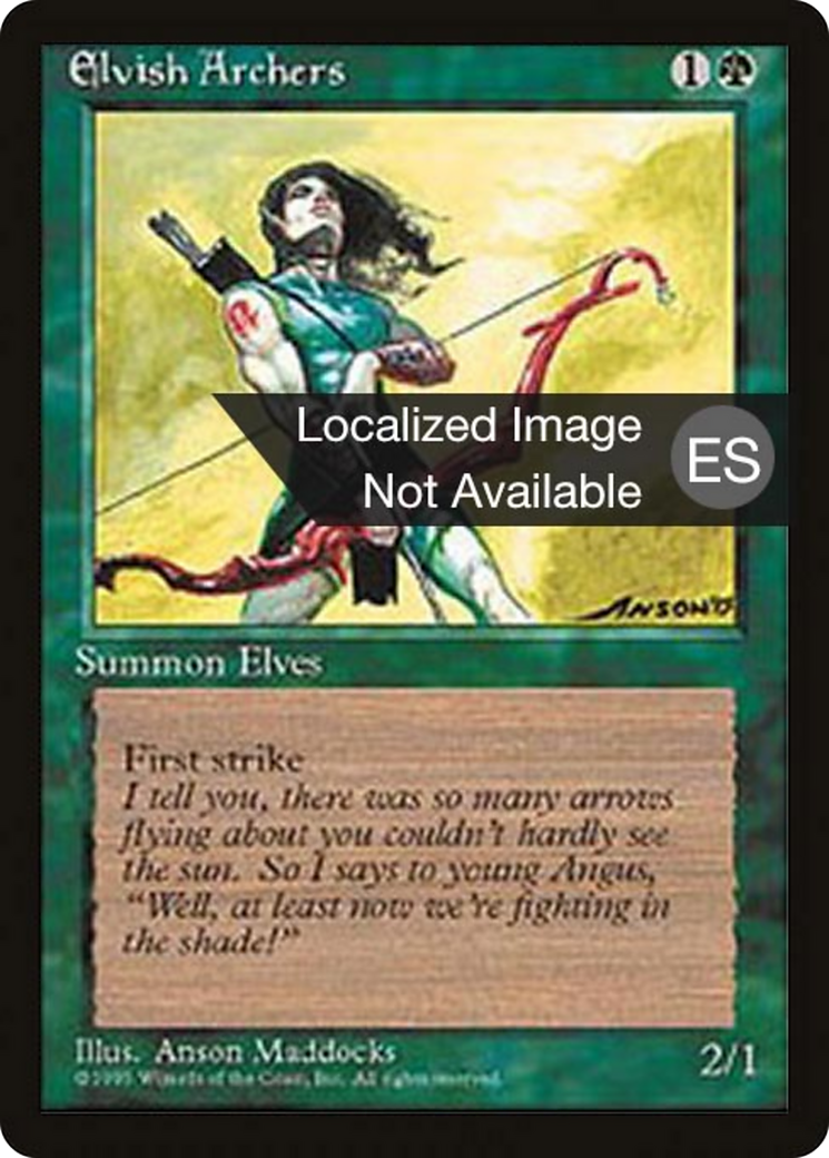 Elvish Archers [Fourth Edition Foreign Black Border] | Shuffle n Cut Hobbies & Games