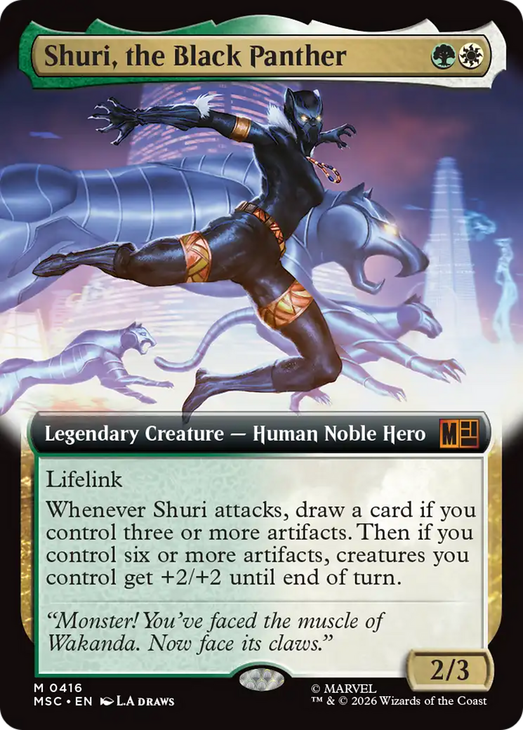 Shuri, the Black Panther (Extended Art) [Marvel Super Heroes Commander] | Shuffle n Cut Hobbies & Games