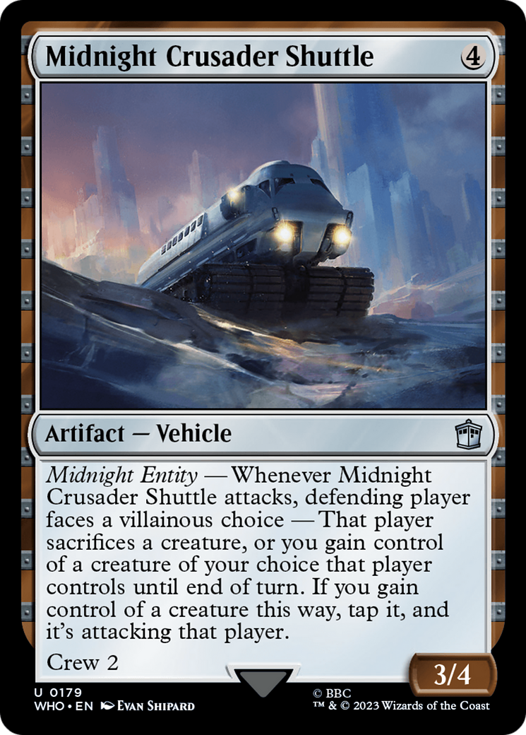 Midnight Crusader Shuttle [Doctor Who] | Shuffle n Cut Hobbies & Games