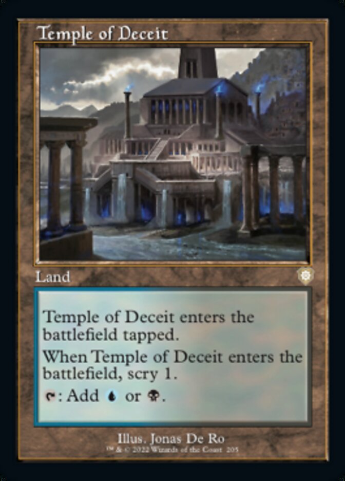 Temple of Deceit (Retro) [The Brothers' War Commander] | Shuffle n Cut Hobbies & Games