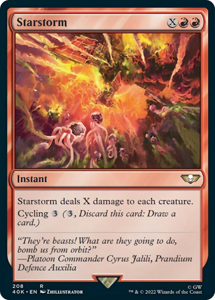 Starstorm (Surge Foil) [Warhammer 40,000] | Shuffle n Cut Hobbies & Games