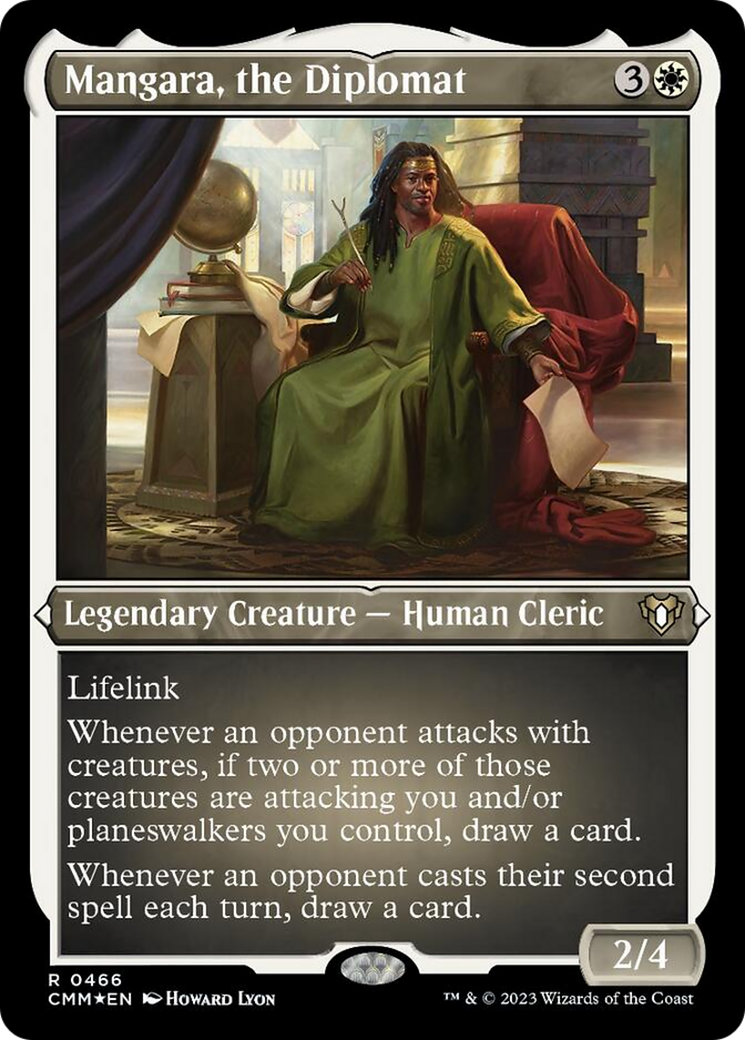 Mangara, the Diplomat (Foil Etched) [Commander Masters] | Shuffle n Cut Hobbies & Games