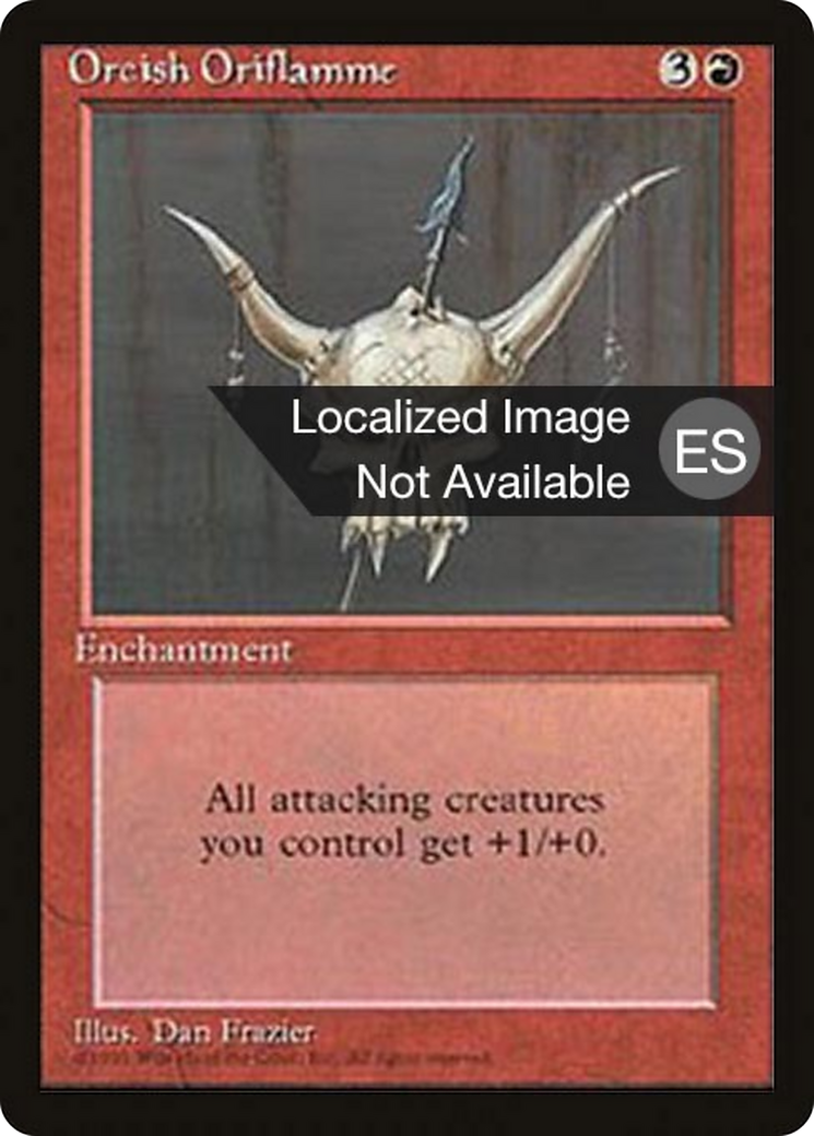 Orcish Oriflamme [Fourth Edition Foreign Black Border] | Shuffle n Cut Hobbies & Games