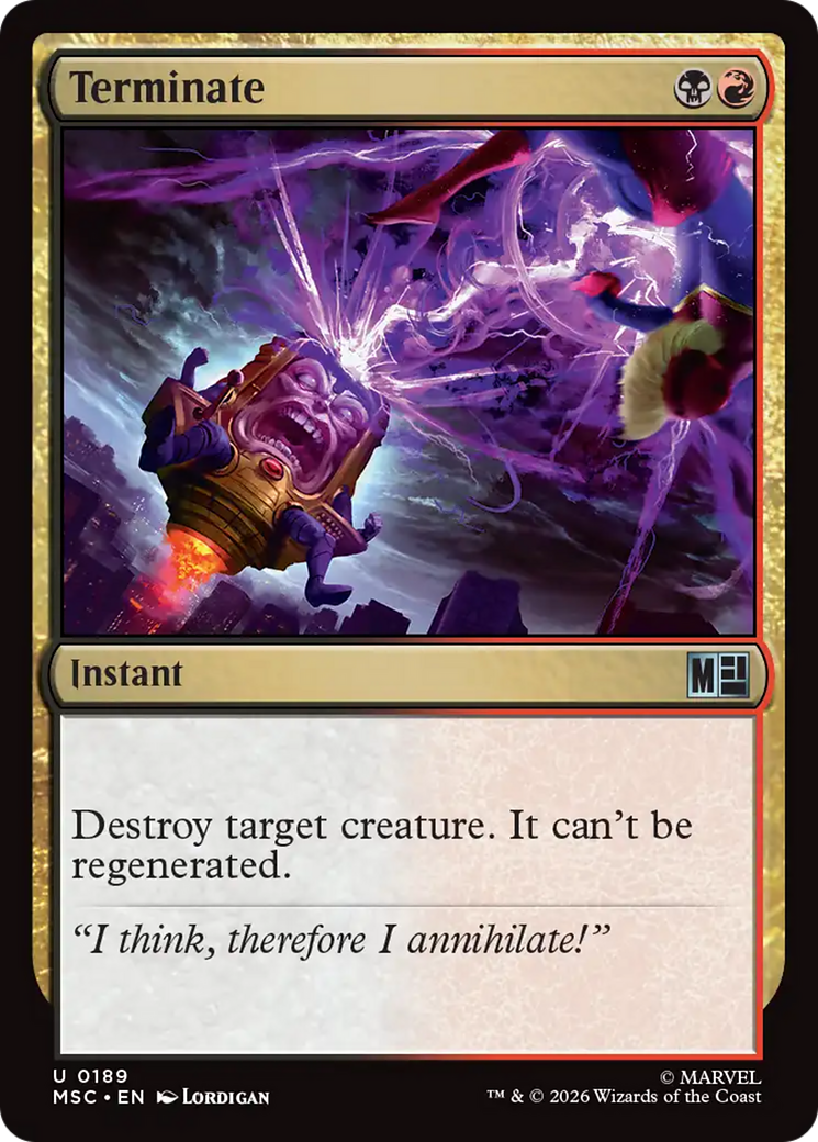 Terminate (Surge Foil) [Marvel Super Heroes Commander] | Shuffle n Cut Hobbies & Games