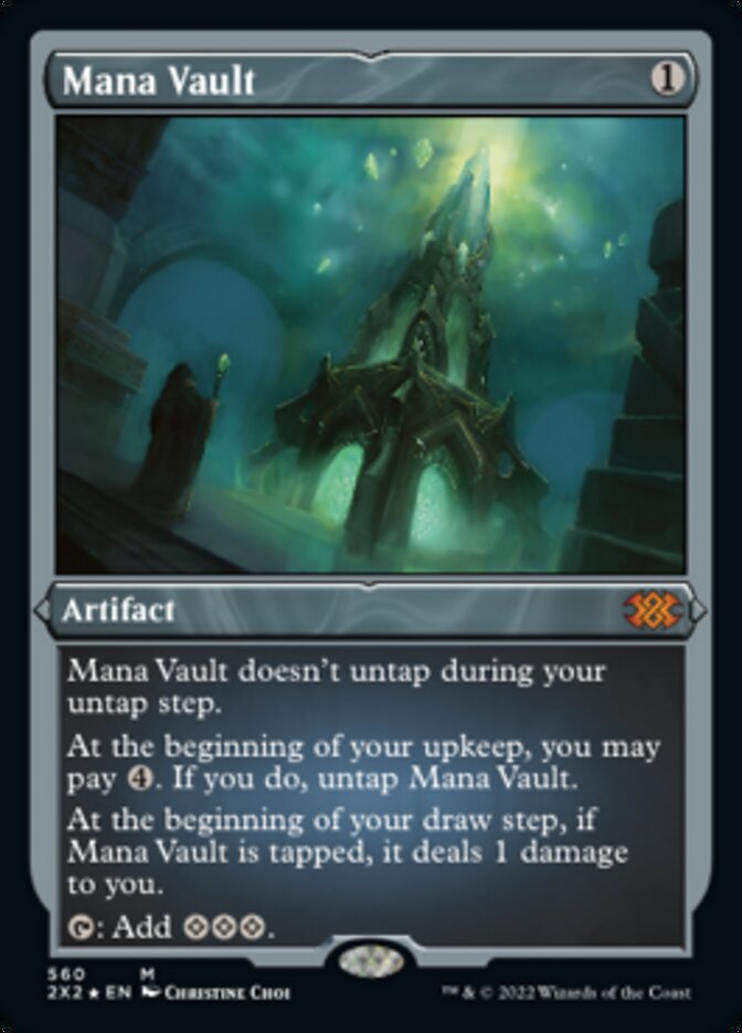 Mana Vault (Foil Etched) [Double Masters 2022] | Shuffle n Cut Hobbies & Games