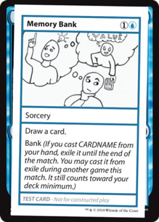 Memory Bank (2021 Edition) [Mystery Booster Playtest Cards] | Shuffle n Cut Hobbies & Games