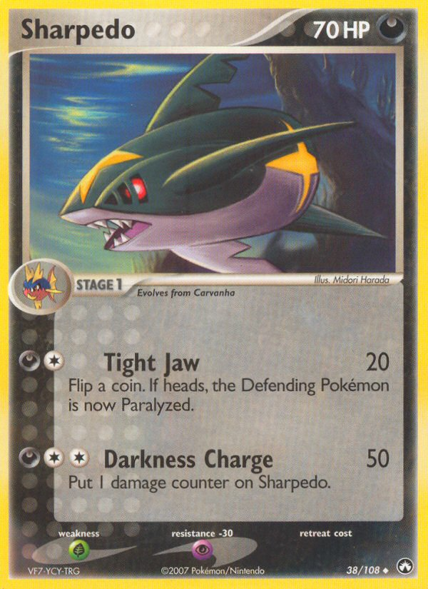 Sharpedo (38/108) [EX: Power Keepers] | Shuffle n Cut Hobbies & Games