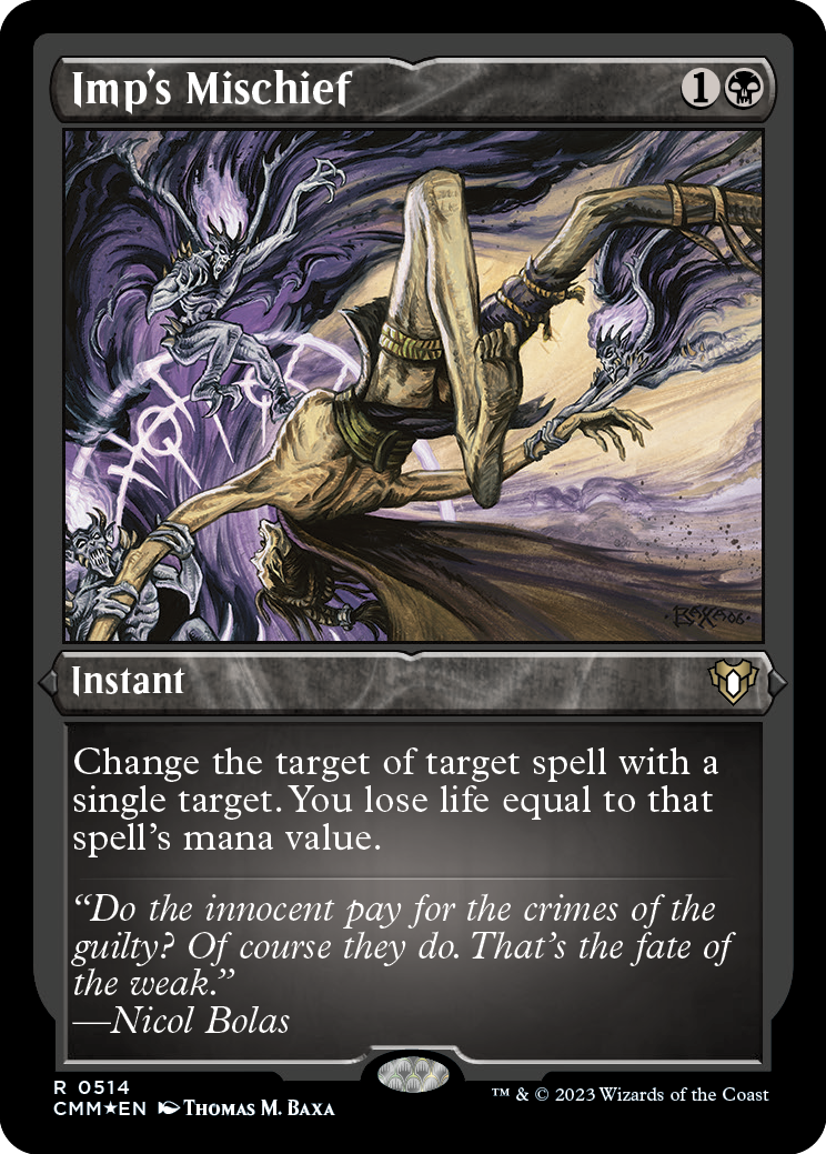 Imp's Mischief (Foil Etched) [Commander Masters] | Shuffle n Cut Hobbies & Games