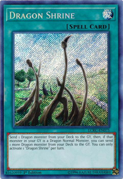 Dragon Shrine [LCKC-EN075] Secret Rare | Shuffle n Cut Hobbies & Games