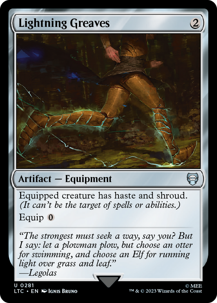 Lightning Greaves [The Lord of the Rings: Tales of Middle-Earth Commander] | Shuffle n Cut Hobbies & Games